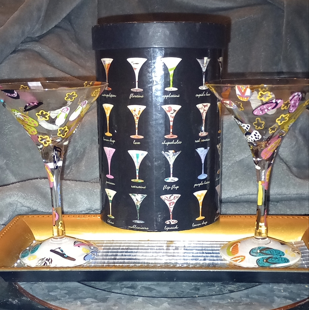 Hand Lolita Flip Flop Martini Glasses (2)